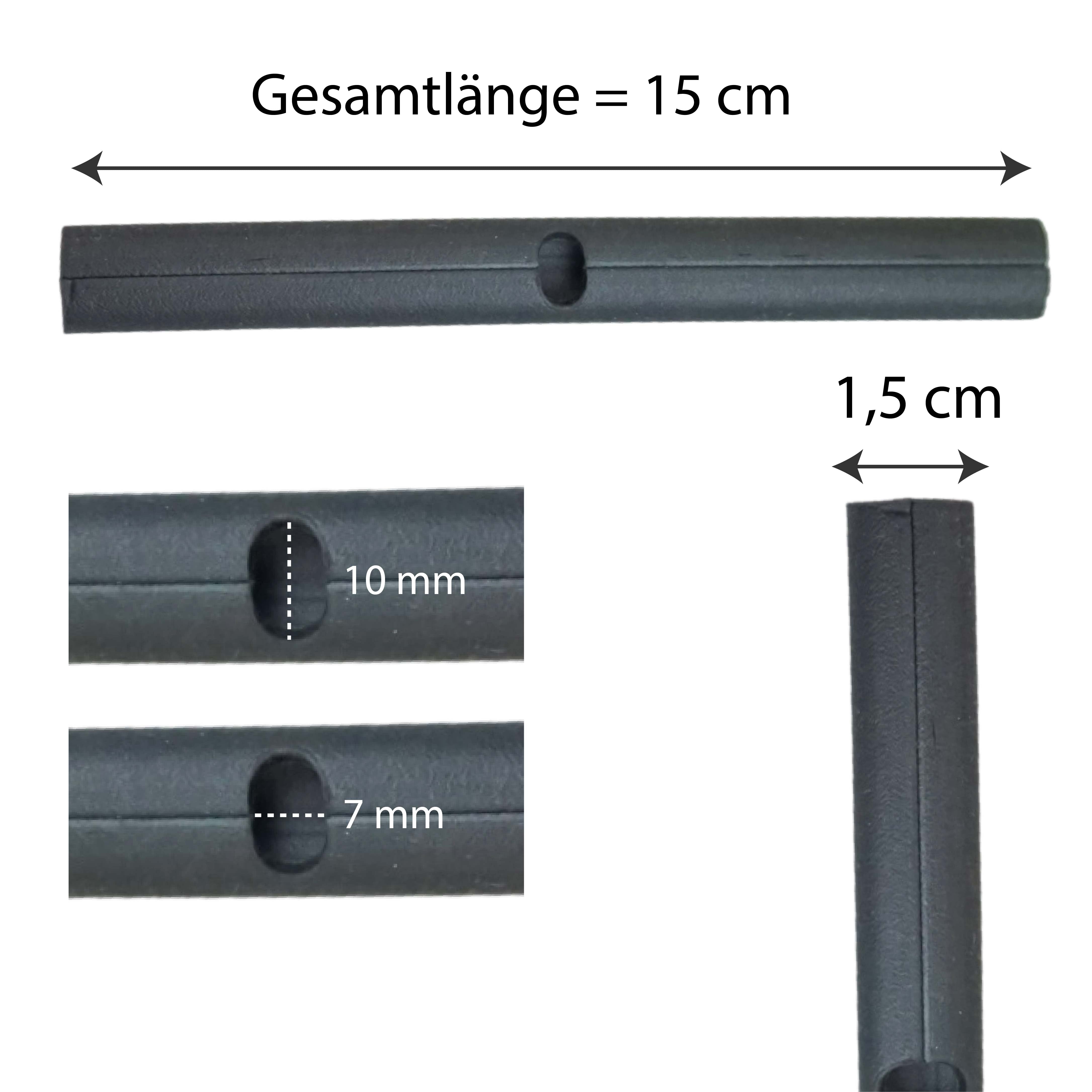 Sporenschutz aus Gummi 2 Stück in schwarz